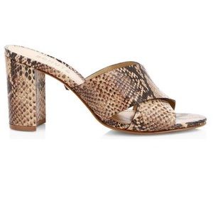 Schutz Snakeskin Mules